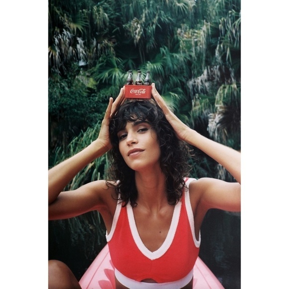 Nwt Zara Contrast Terry V-Neck Crop Top - Picture 2 of 7